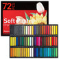 Fantastory Long Soft Chalk Pastels Set, Non Toxic Soft Pastels 72 Sticks,Includes 5 Fluorescent Colors